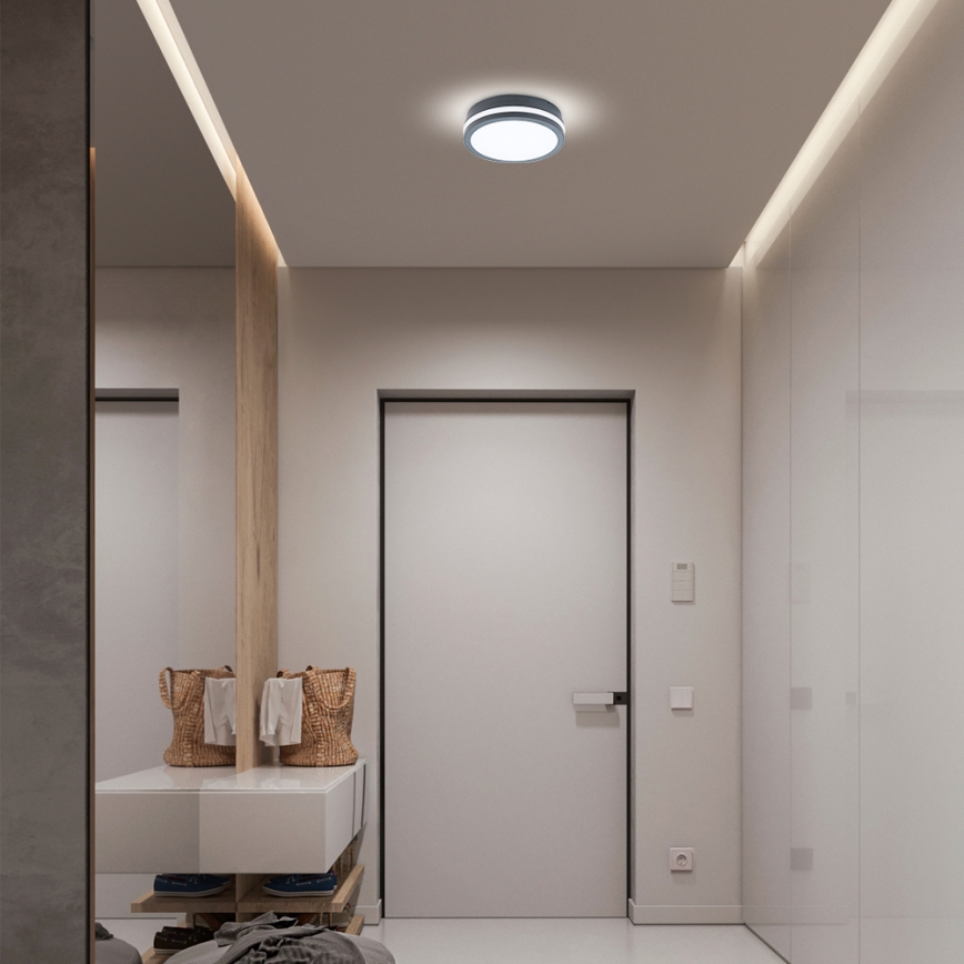 Brilagi - LED belysning med sensor för utomhusbruk BENE LED/18W/230V diameter 22 cm antracit IP54