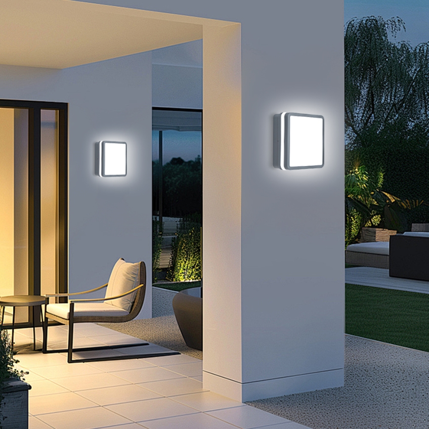Brilagi - LED Utomhusbelysning med rörelsessensor BENE LED/24W/230V 26x26 cm antracit IP54