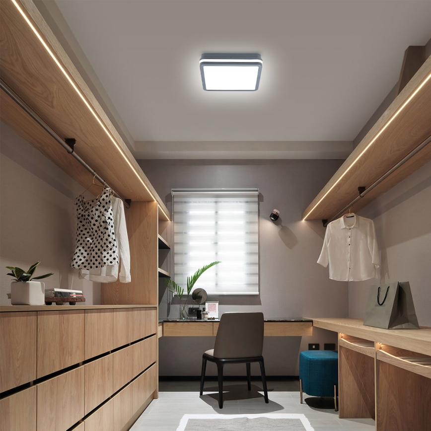 Brilagi - LED Utomhusbelysning med rörelsessensor BENE LED/24W/230V 26x26 cm antracit IP54