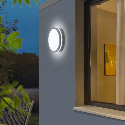 Brilagi - LED belysning med sensor för utomhusbruk BENE LED/24W/230V diameter 26 cm antracit IP54