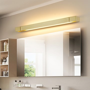 Brilagi - LED-belysning till badrumsspegel AQUA LINE LED/18W/230V 60 cm IP44 i guld CRI 90