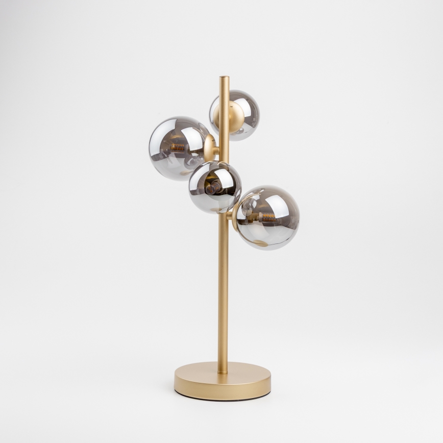 Brilagi - LED bordslampa MILLA 4xG9/3W/230V guld/rökig