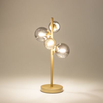 Brilagi - LED bordslampa MILLA 4xG9/3W/230V guld/rökig