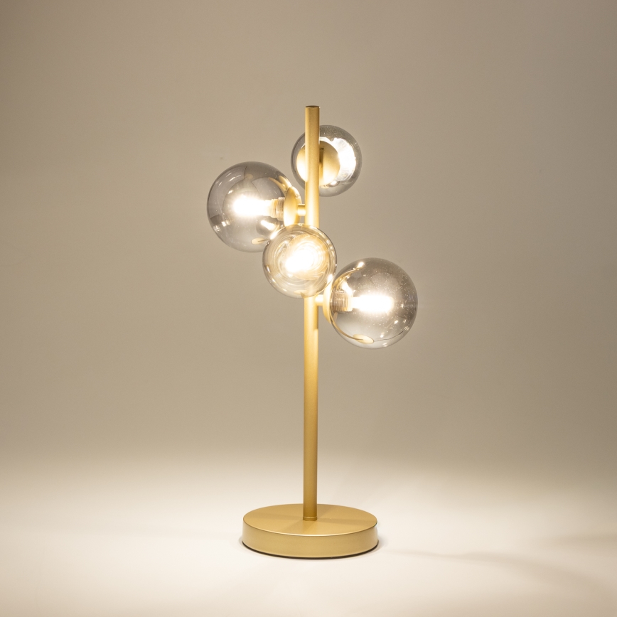 Brilagi - LED bordslampa MILLA 4xG9/3W/230V guld/rökig