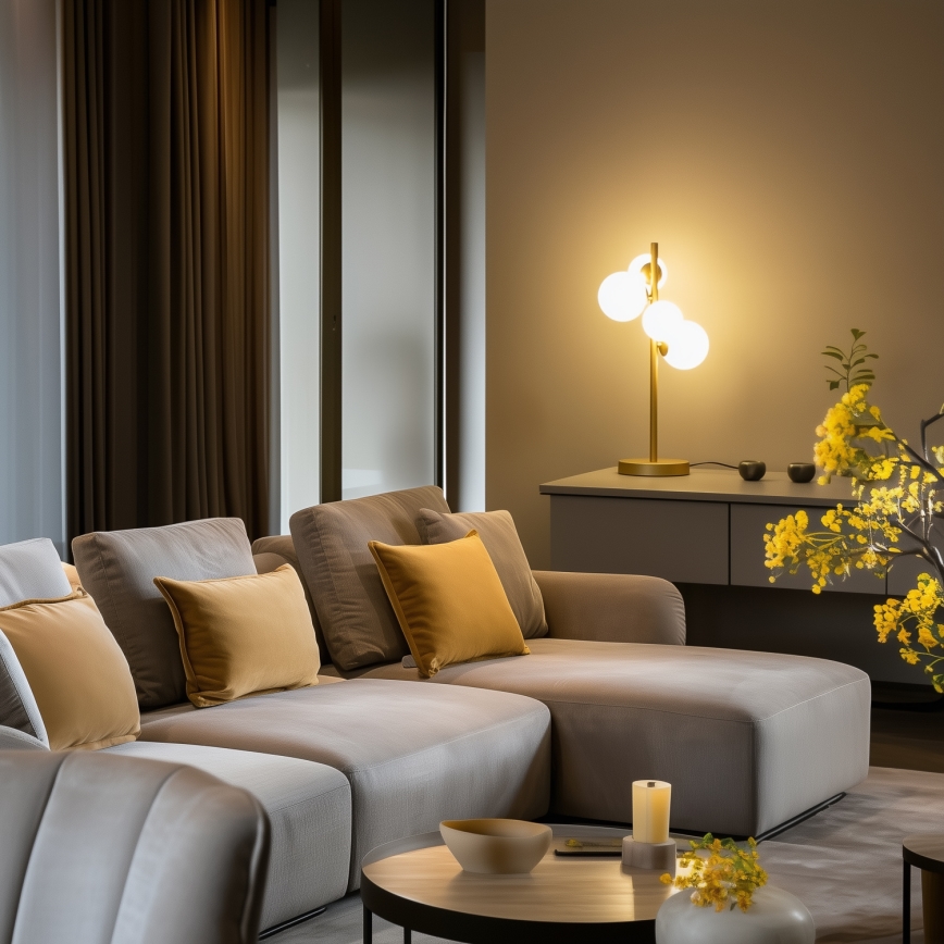 Brilagi - LED bordslampa MILLA 4xG9/3W/230V guld/vit