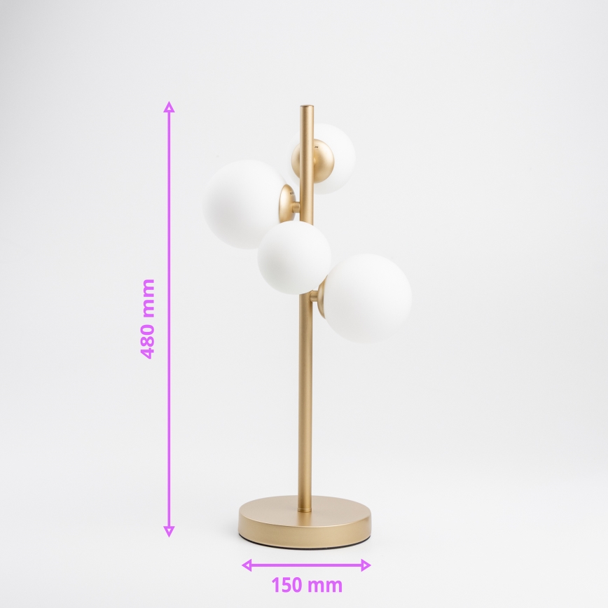 Brilagi - LED bordslampa MILLA 4xG9/3W/230V guld/vit