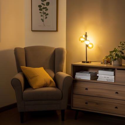 Brilagi - LED bordslampa MILLA 4xG9/3W/230V skinande krom/guld