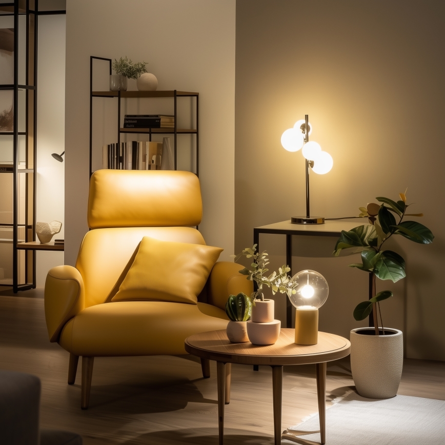 Brilagi - LED bordslampa MILLA 4xG9/3W/230V skinande krom/vit