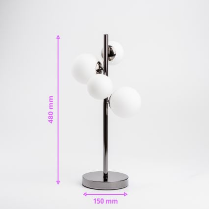 Brilagi - LED bordslampa MILLA 4xG9/3W/230V skinande krom/vit