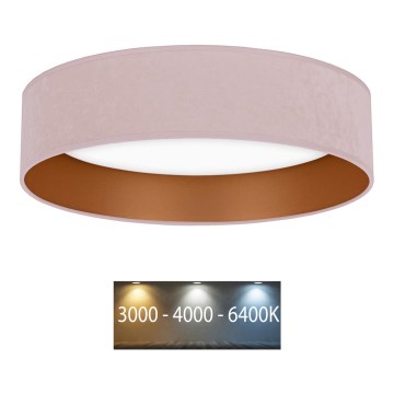 Brilagi - LED Ceiling light VELVET LED/24W/230V 3000/4000/6400K rosa/guld