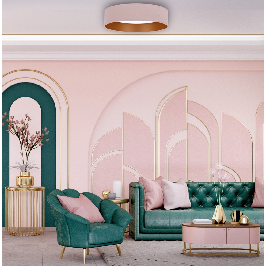 Brilagi - LED Ceiling light VELVET LED/24W/230V 3000/4000/6400K rosa/guld