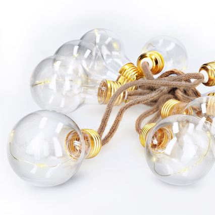 Brilagi - LED dekorativ kedja 10xLED/3xAA 1,8m varm vit