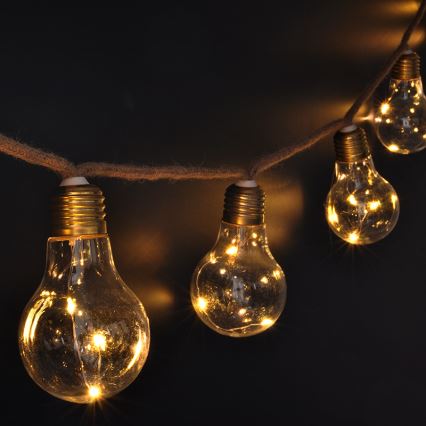 Brilagi - LED dekorativ kedja 10xLED/3xAA 1,8m varm vit