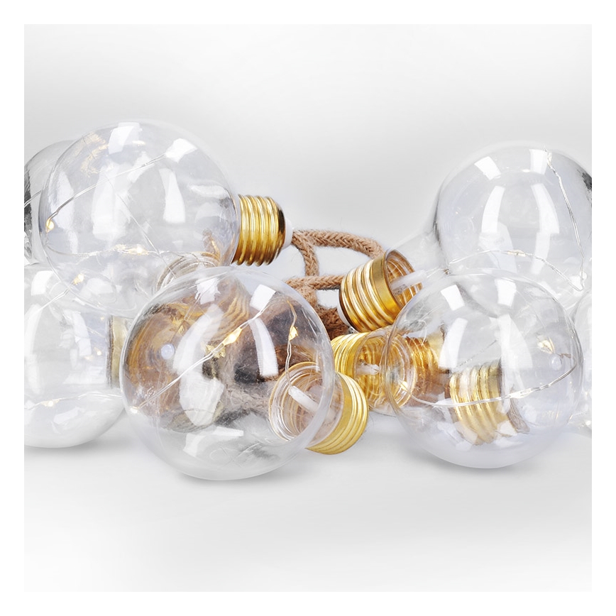 Brilagi - LED dekorativ kedja 10xLED/3xAA 1,8m varm vit