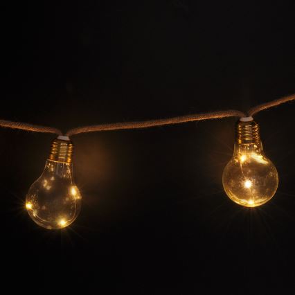 Brilagi - LED dekorativ kedja 10xLED/3xAA 1,8m varm vit