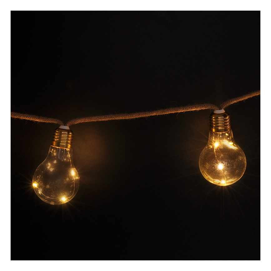 Brilagi - LED dekorativ kedja 10xLED/3xAA 1,8m varm vit