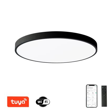 Brilagi - Dimbart LED-takarmatur POOL SMART LED/128W/230V 3000–6000K Ø 100 cm Wi‑Fi (Tuya), svart + fjärrkontroll