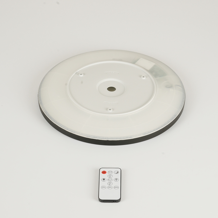 Brilagi - LED dimbar taklampa ULTRA SLIM LED/18W/230V 2700-6500K Ø 30 cm svart + fjärrkontroll