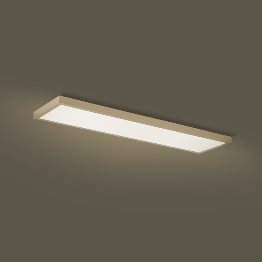 Brilagi - LED Dimmbar badrumstaklampa FRAME SMART LED/50W/230V 120x30 cm 3000-6000K IP44 beige + fjärrkontroll