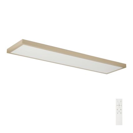 Brilagi - LED Dimmbar badrumstaklampa FRAME SMART LED/50W/230V 120x30 cm 3000-6000K IP44 beige + fjärrkontroll