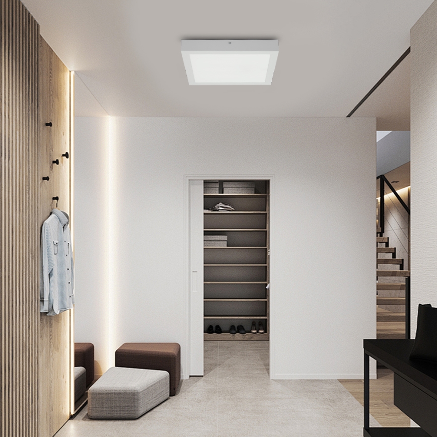 Brilagi - LED ljusreglerad taklampa till badrum FRAME SMART LED/24W/230V 30x30 cm 3000-6000K IP44 vit + fjärrkontroll