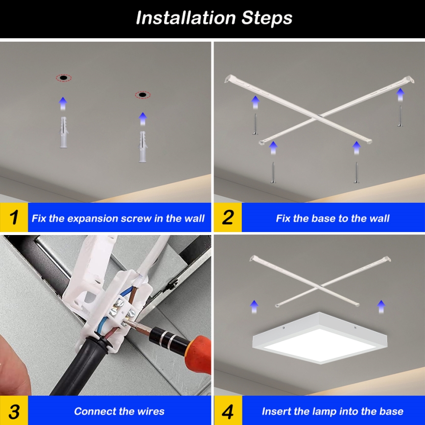 Brilagi - LED ljusreglerad taklampa till badrum FRAME SMART LED/24W/230V 30x30 cm 3000-6000K IP44 vit + fjärrkontroll