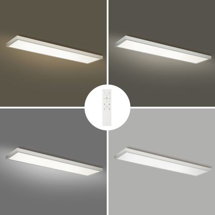 Brilagi - LED ljusreglerad taklampa till badrum FRAME SMART LED/50W/230V 120x30 cm 3000-6000K IP44 silver + fjärrkontroll