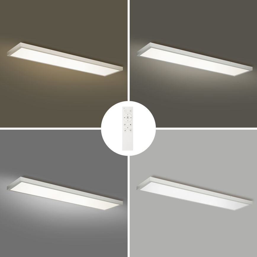 Brilagi - LED ljusreglerad taklampa till badrum FRAME SMART LED/50W/230V 120x30 cm 3000-6000K IP44 silver + fjärrkontroll