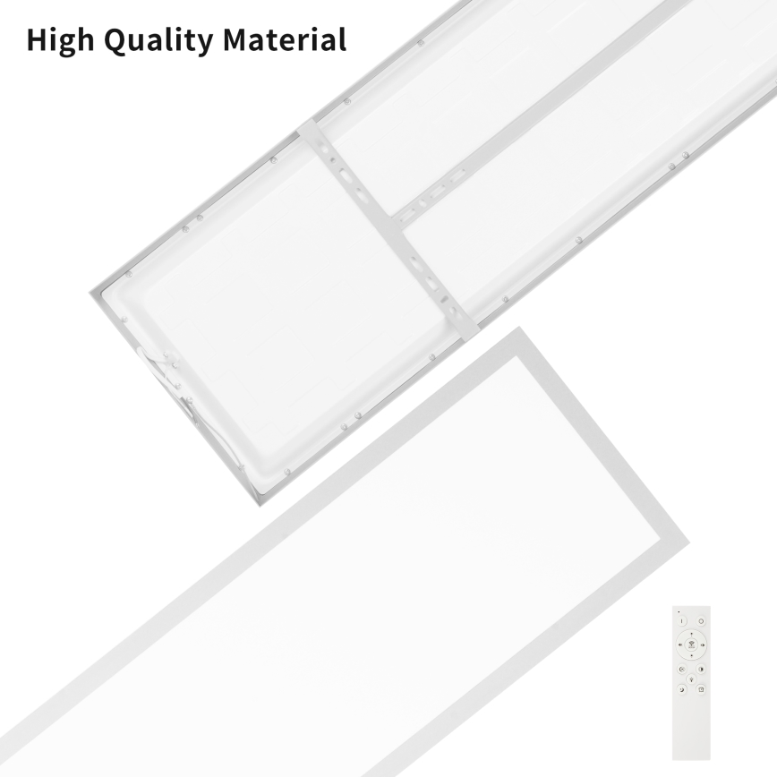 Brilagi - LED ljusreglerad taklampa till badrum FRAME SMART LED/50W/230V 120x30 cm 3000-6000K IP44 silver + fjärrkontroll