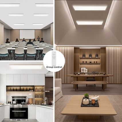 Brilagi - LED ljusreglerad taklampa till badrum FRAME SMART LED/50W/230V 30x120 cm 3000-6000K IP44 vit + fjärrkontroll