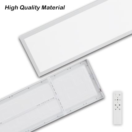 Brilagi - LED ljusreglerad taklampa till badrum FRAME SMART LED/50W/230V 30x120 cm 3000-6000K IP44 vit + fjärrkontroll
