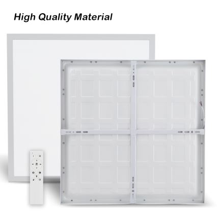 Brilagi - LED ljusreglerad taklampa till badrum FRAME SMART LED/50W/230V 60x60 cm 3000-6000K IP44 vit + fjärrkontroll