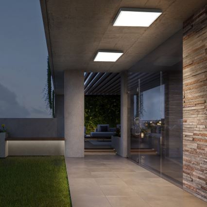 Brilagi - LED ljusreglerad taklampa till badrum FRAME SMART LED/50W/230V 60x60 cm 3000-6000K IP44 vit + fjärrkontroll