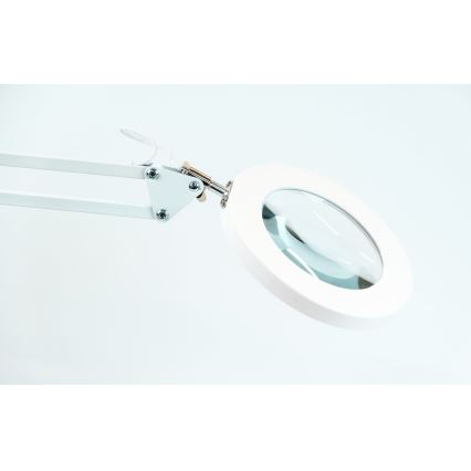 Brilagi - LED Dimbar bordslampa med ett förstoringsglas LENS LED/12W/5V 3000/4200/6000K vit