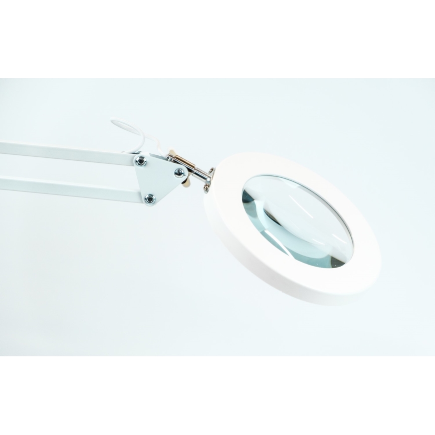 Brilagi - LED Dimbar bordslampa med ett förstoringsglas LENS LED/12W/5V 3000/4200/6000K vit