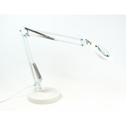 Brilagi - LED Dimbar bordslampa med ett förstoringsglas LENS LED/12W/5V 3000/4200/6000K vit