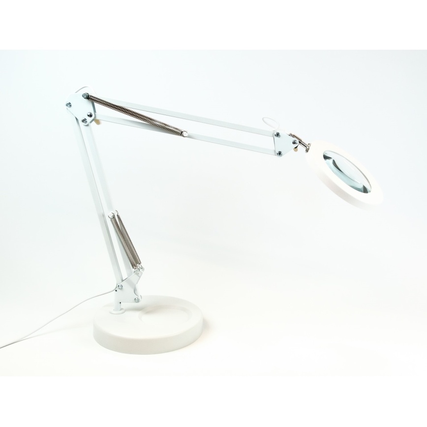 Brilagi - LED Dimbar bordslampa med ett förstoringsglas LENS LED/12W/5V 3000/4200/6000K vit