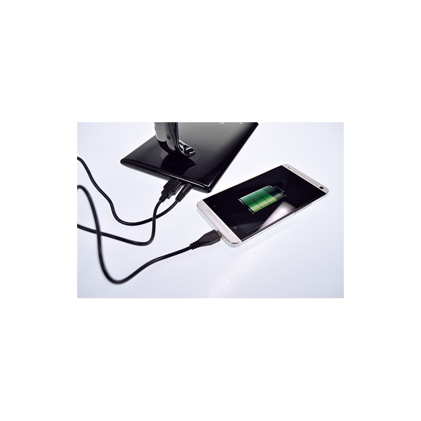 Brilagi - LED Dimbar bordslampa USB connector LED/12W/230V vit 3000 - 6000K