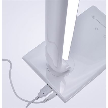 Brilagi - LED Dimbar bordslampa USB connector LED/12W/230V vit 3000 - 6000K