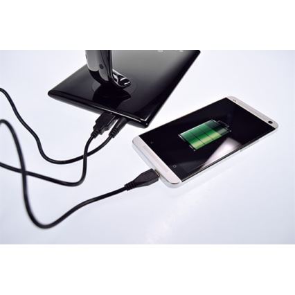 Brilagi - LED dimbar bordslampa med USB-kontakt LED/12W/230V vit 3000 - 6000K