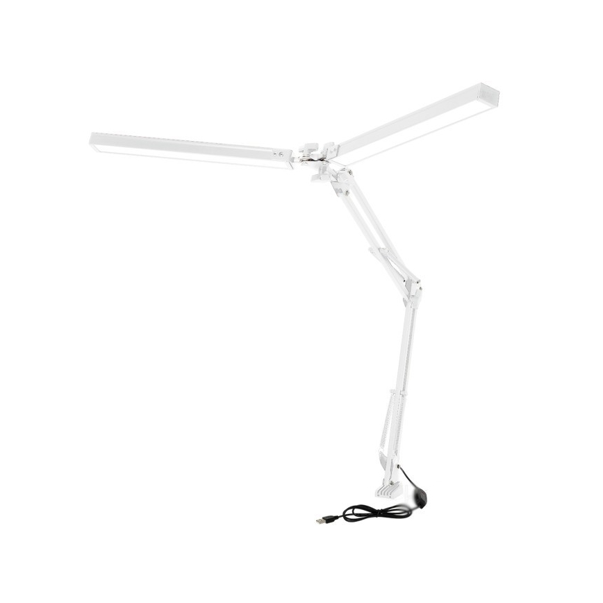 Brilagi - LED Ljusreglerad flexibel bordslampa VARIO 2xLED/14W/230V 3000-6000K vit