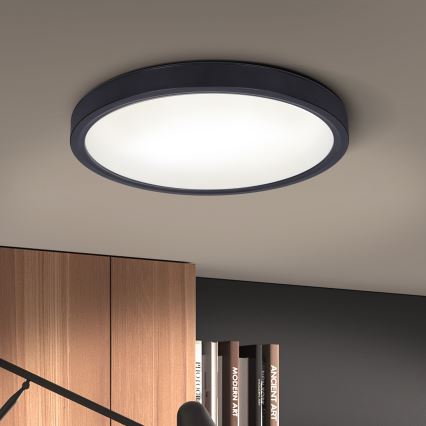 Brilagi - LED Dimbar taklampa ESTELA LED/36W/230V 3000-6500K ø 30 cm svart + fjärrkontroll