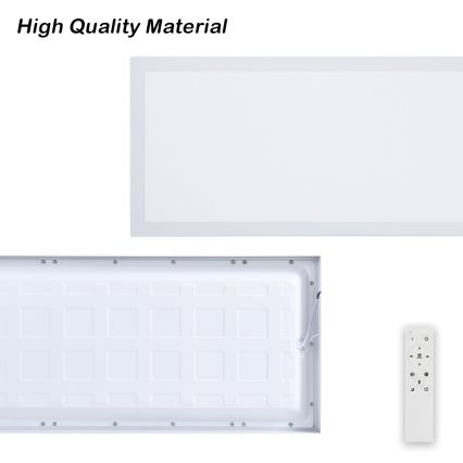 Brilagi - LED ljusreglerad taklampa till badrum FRAME SMART LED/30W/230V 30x60 cm 3000-6000K IP44 vit + fjärrkontroll