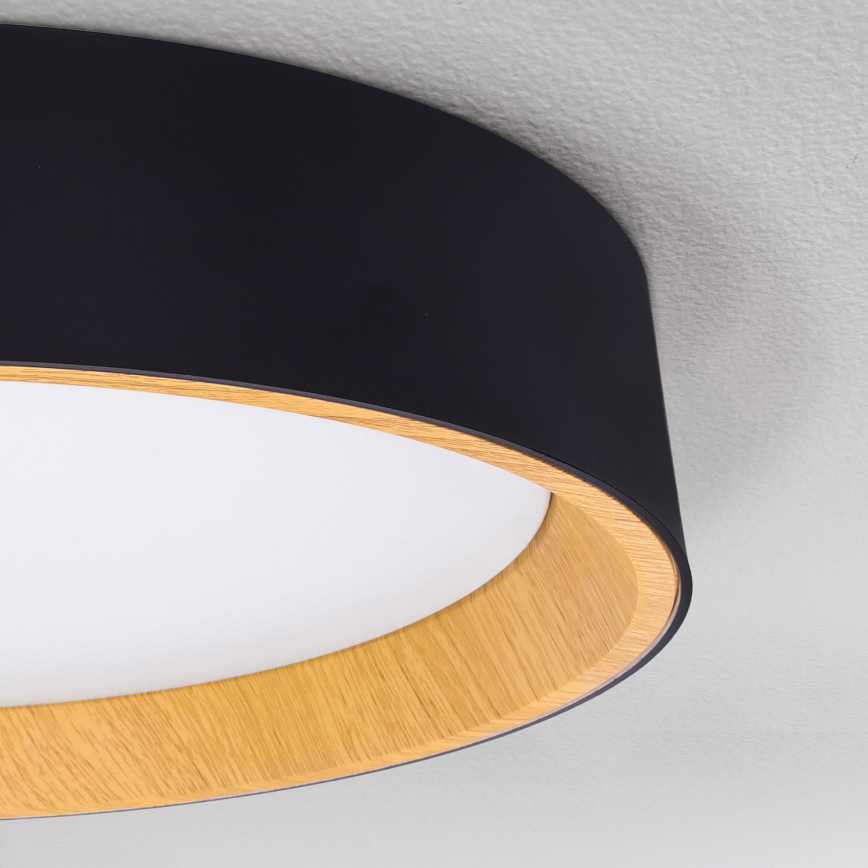 Brilagi - LED Dimbar taklampa LARIOS LED/48W/230V 3000-6500K ø 39 cm svart + fjärrkontroll
