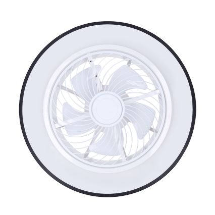 Brilagi - LED Dimbar taklampa med fläkt LED/30W/230V 3000-6500K svart + fjärrkontroll