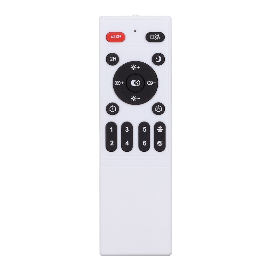 Brilagi - LED Dimbar taklampa med fläkt LED/30W/230V 3000-6500K vit/ek + fjärrkontroll