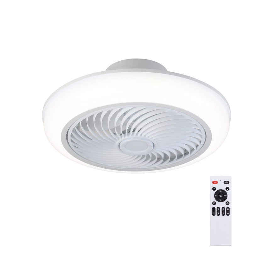 Brilagi - LED Dimbar taklampa med fläkt LED/30W/230V 3000-6500K vit + fjärrkontroll