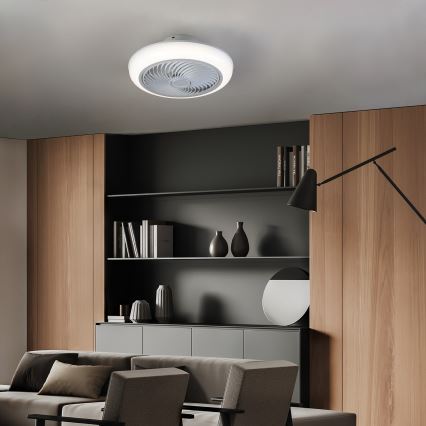 Brilagi - LED Dimbar taklampa med fläkt LED/30W/230V 3000-6500K vit + fjärrkontroll