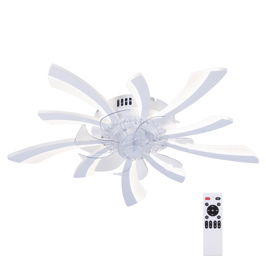 Brilagi - LED Dimbar taklampa med fläkt LED/50W/230V 3000-6500K vit + fjärrkontroll