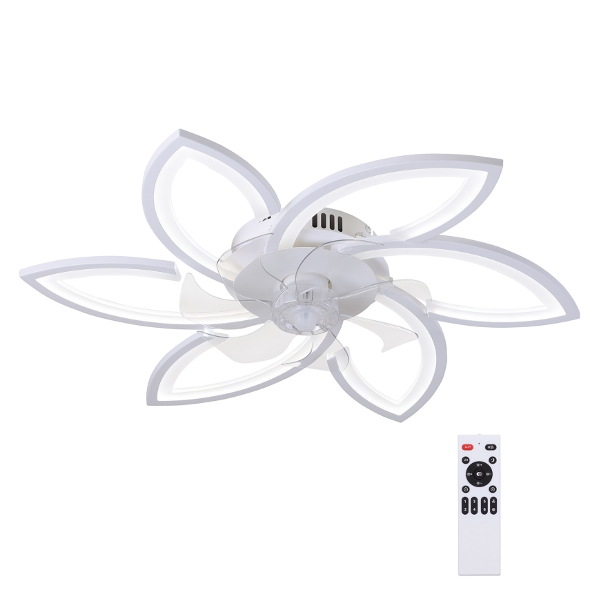 Brilagi - LED Dimbar taklampa med fläkt LED/50W/230V 3000-6500K vit + fjärrkontroll